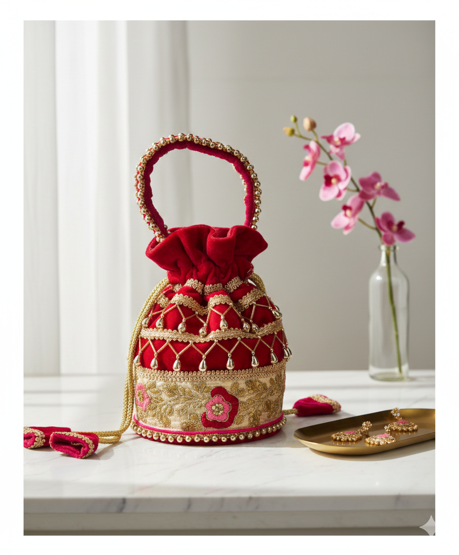 Embroidered Potli Bag