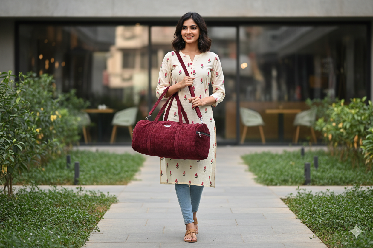 Magnat Velvet Duffle Bag