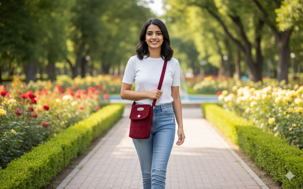 Elegant Red Crossbody Bag
