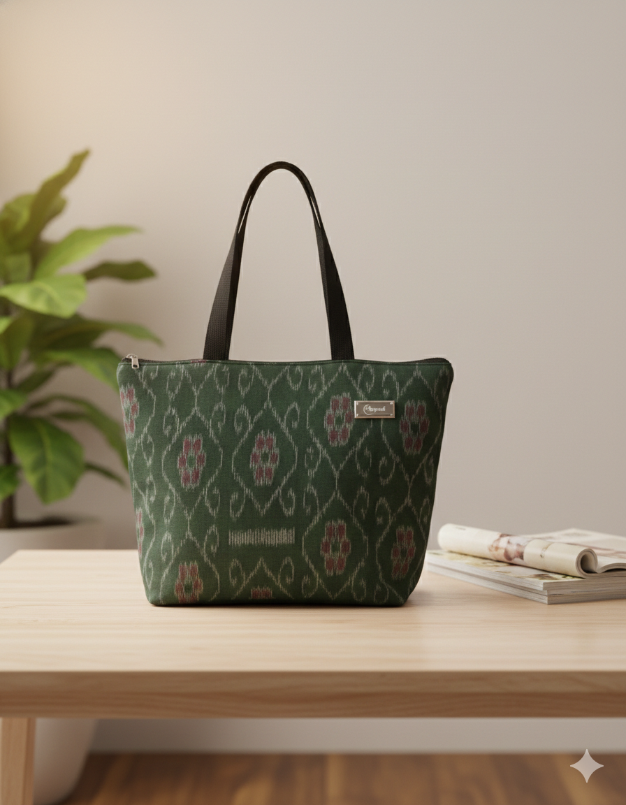 Handmade Ikat Tote Bag