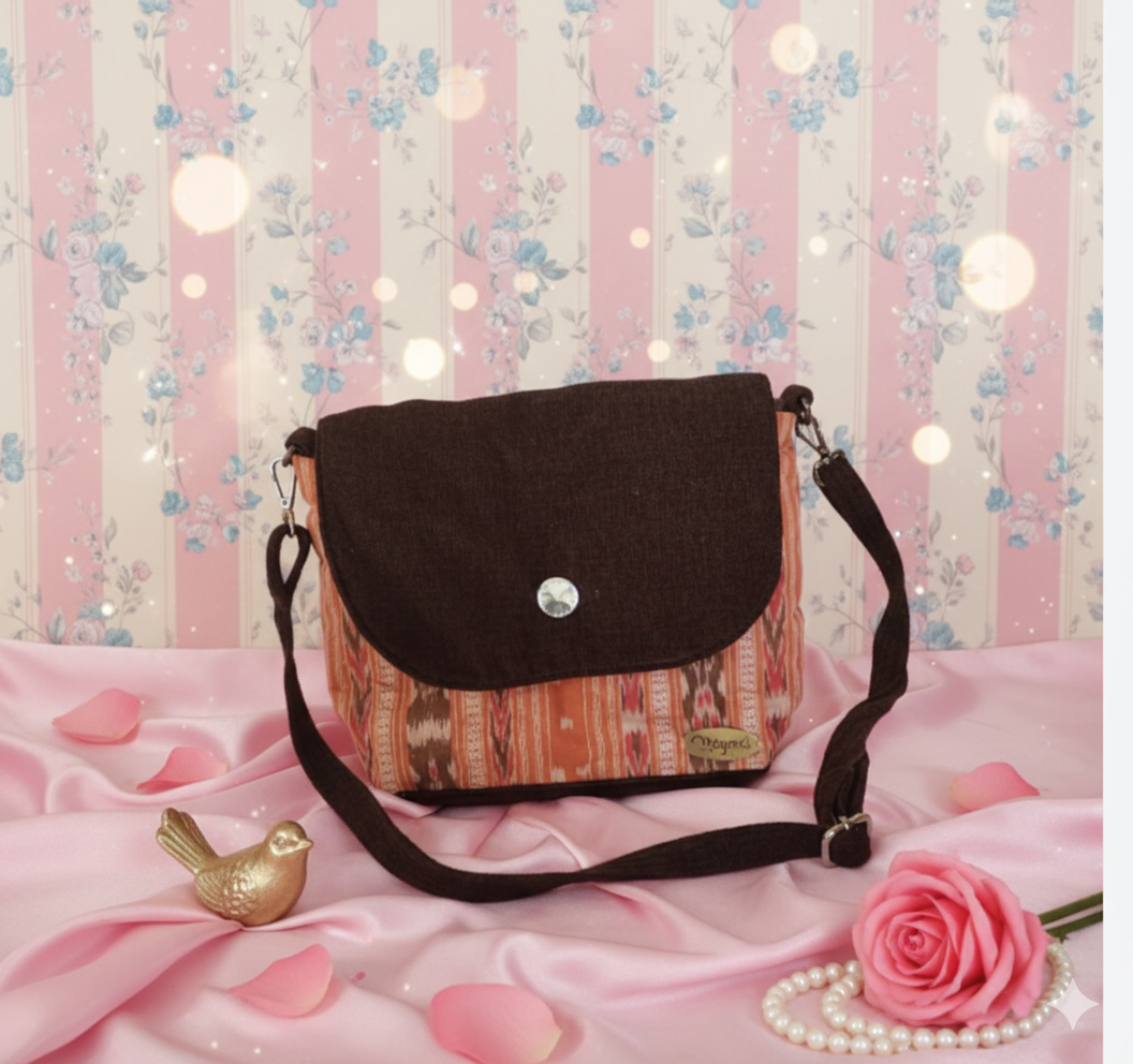 Handcrafted Ikat Shoulder Bag