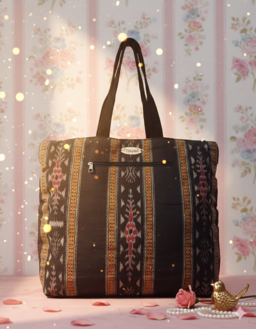 Handmade Ikat Tote Bag