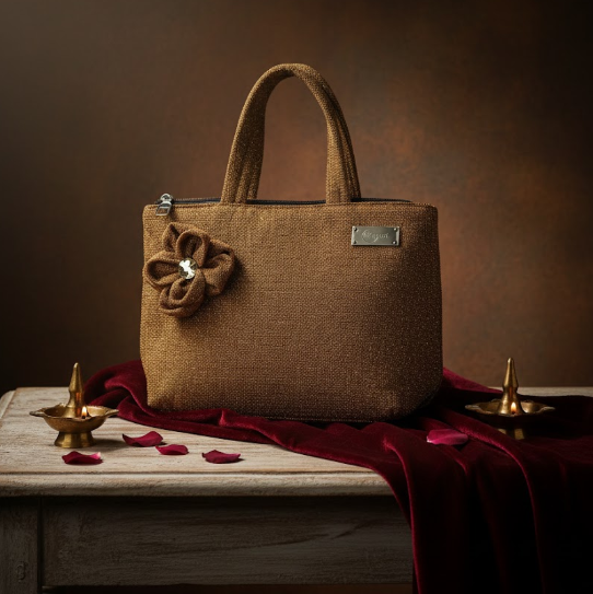 Gold Glitter Handbag