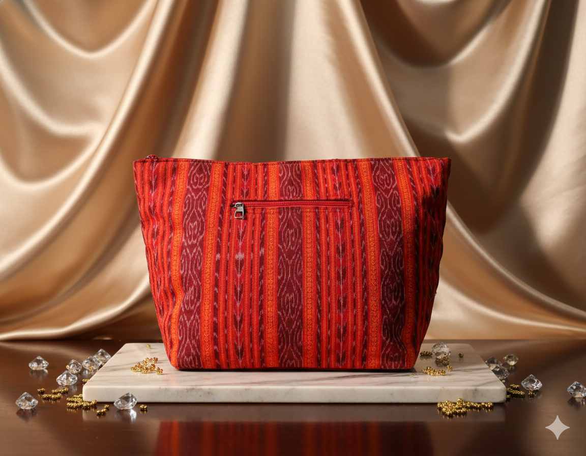 Handcrafted Ikat Tote Bag