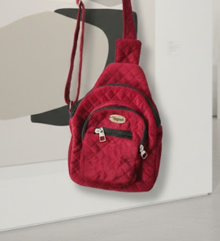 Red Quilted Sling Bag