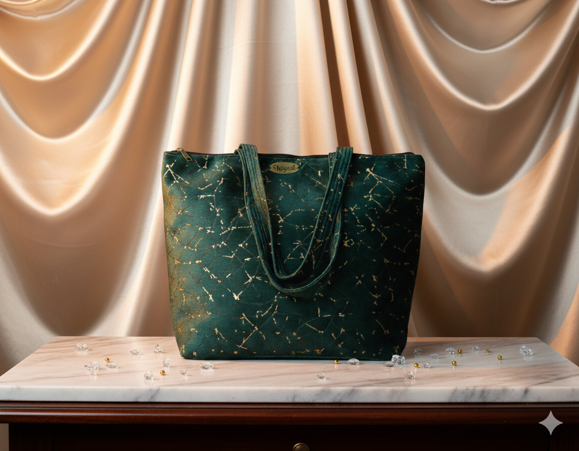 Elegant Green Tote Bag