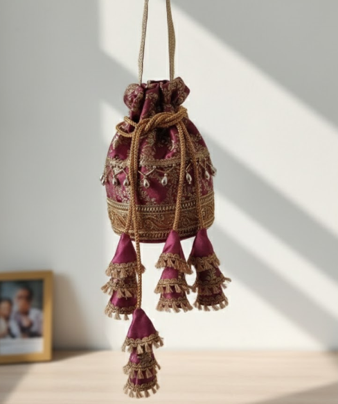 Traditional Embroidered Potli Bag