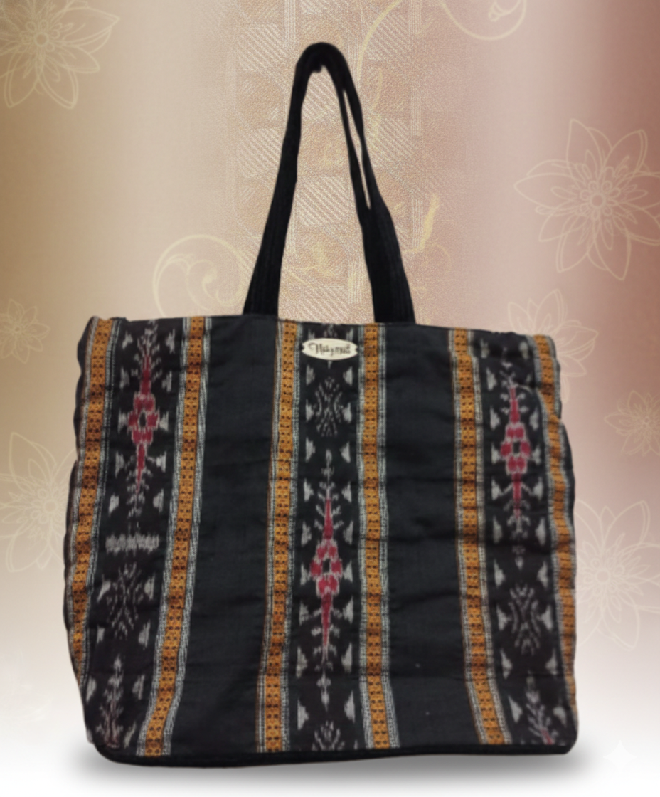 Handwoven Ikat Tote Bag