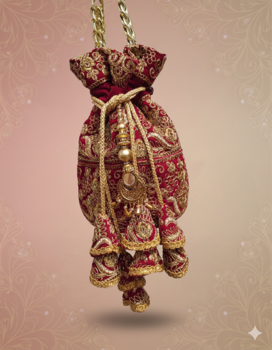Traditional Embroidered Potli Bag