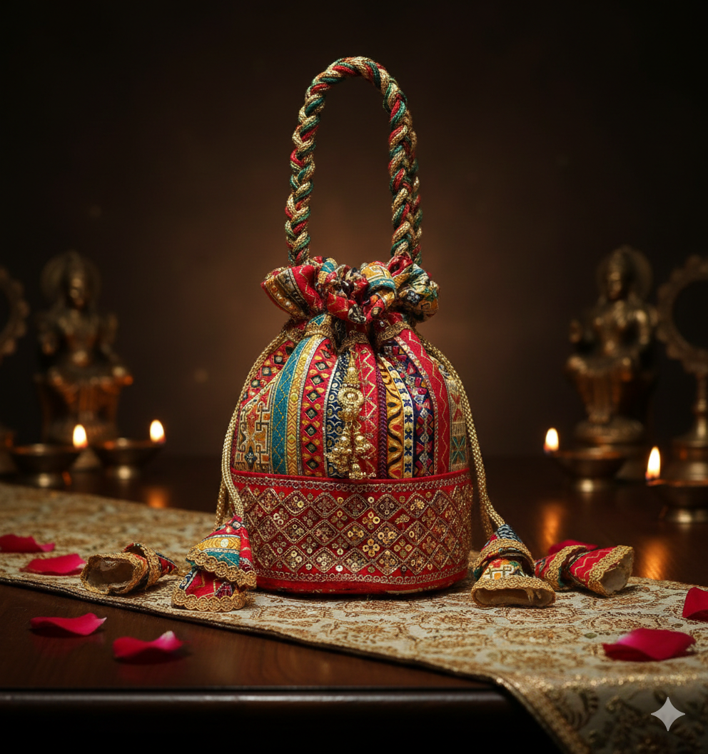 Embroidered Potli Bag