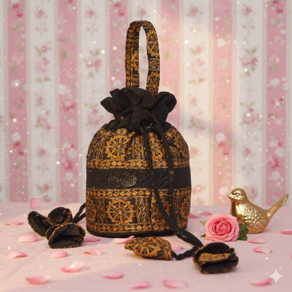 Handcrafted Batik Drawstring Bag