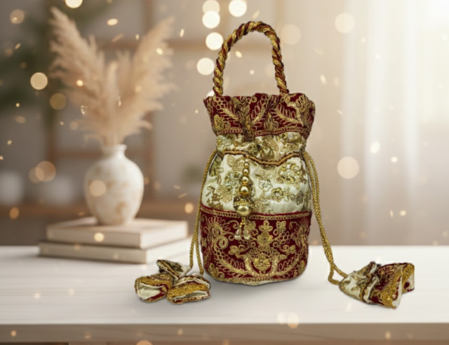 Embroidered Potli Bag