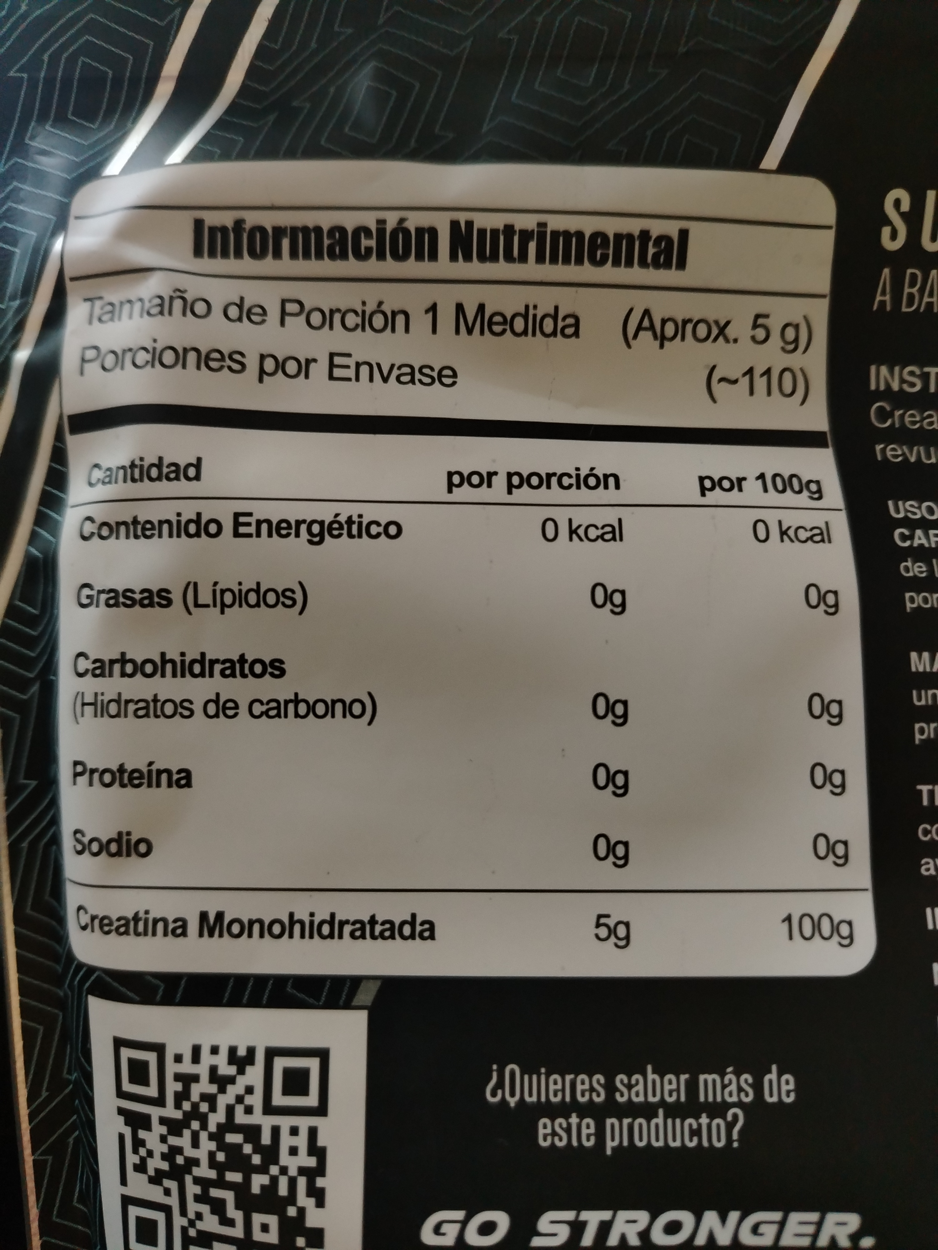 Creatina Meta Nutrition 