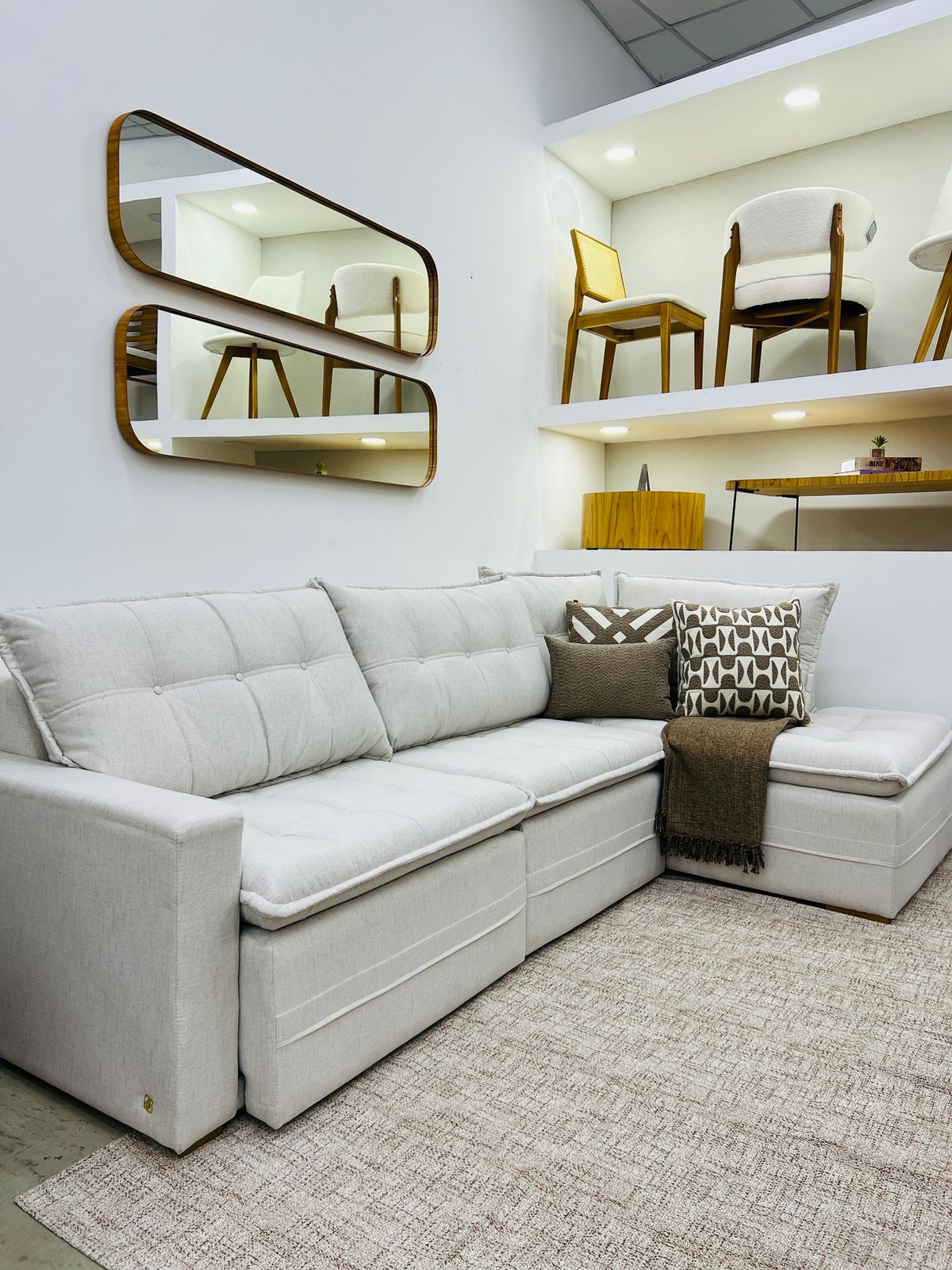 Presidente - Sofá canto Chaise e Retrátil