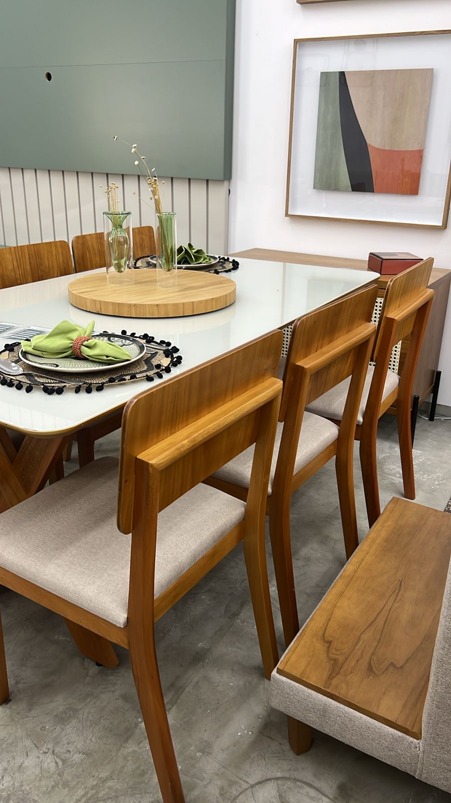 Mesa Camélia 160x90 + 4 Cadeiras Antúrio