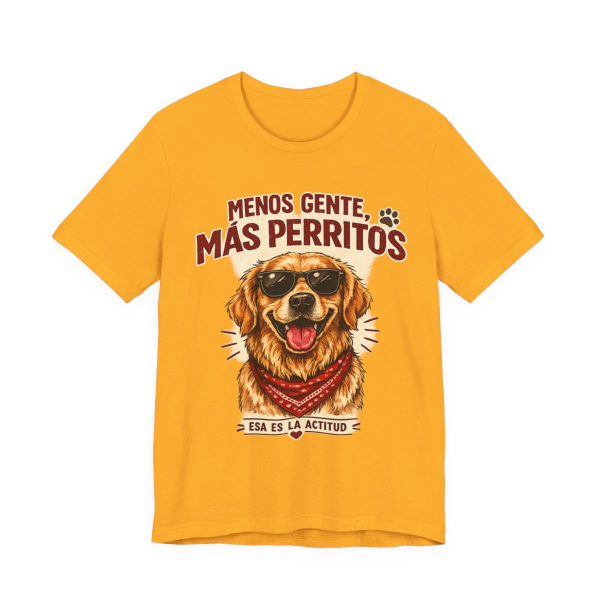 Playera Golden Retriever diseño artístico