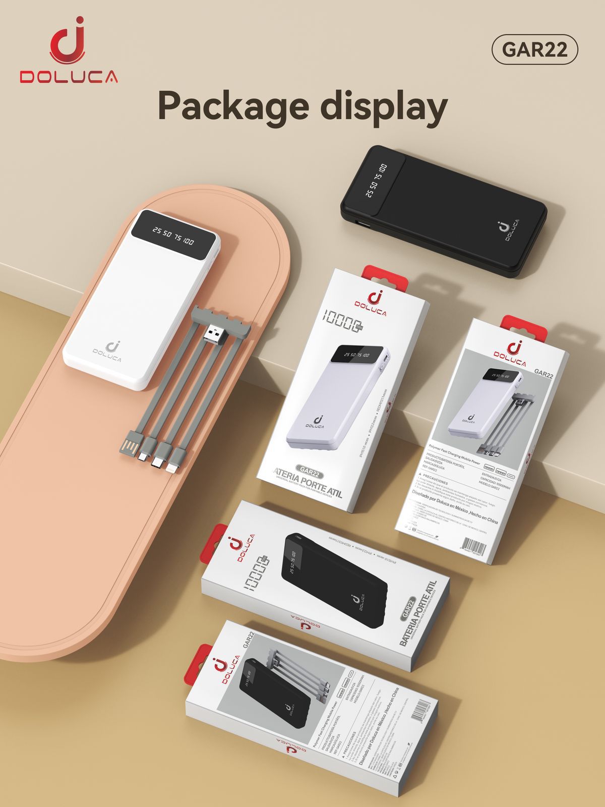 Bateria Portatil GAR22 DOLUCA
