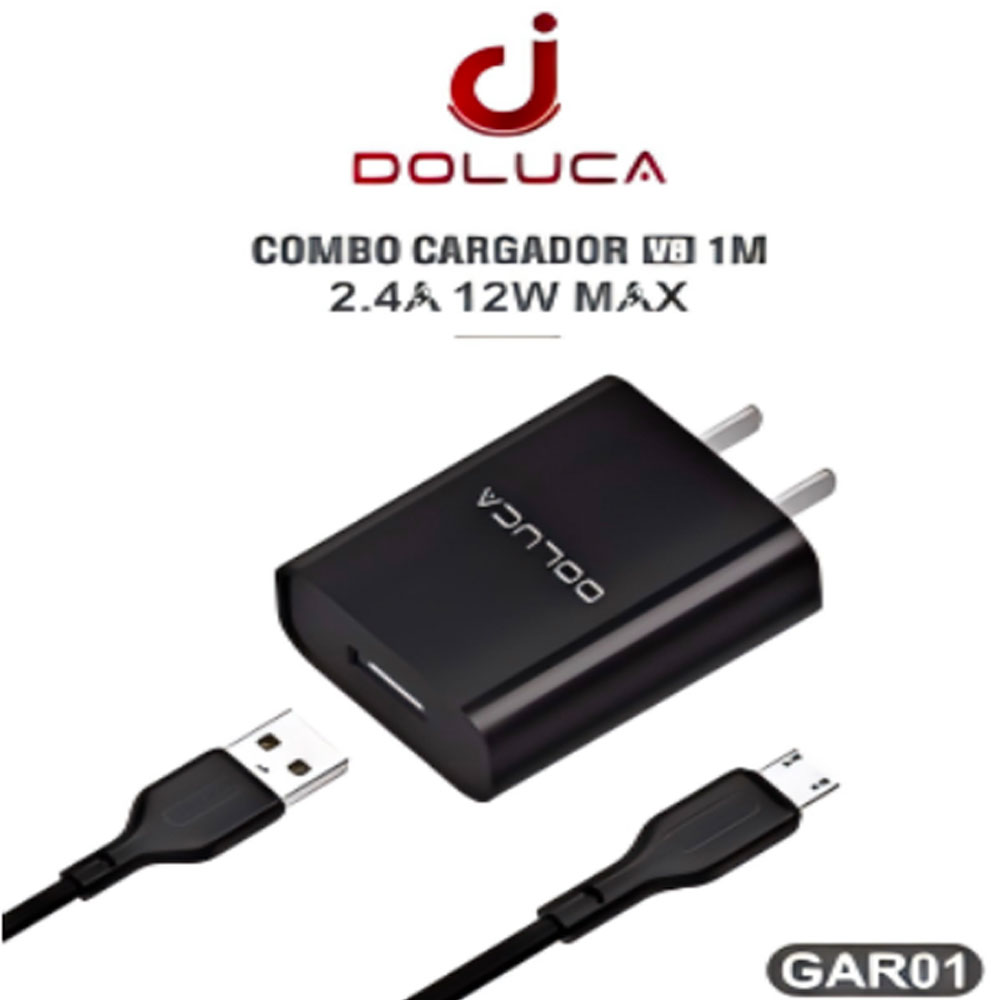 Combo Cargador V8 2.4A 12w