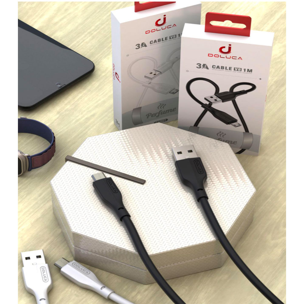 Cable V8 3A 1M Doluca