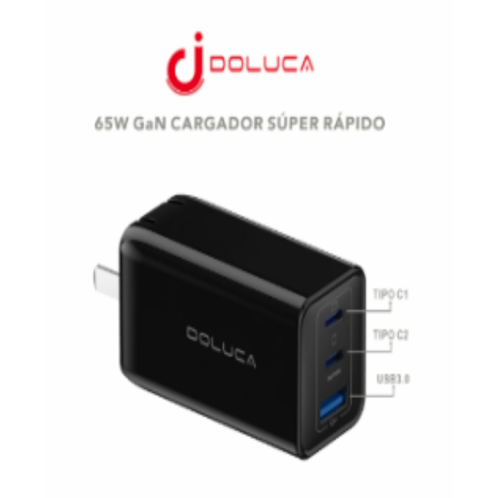 Adaptador Trio GaN 65w