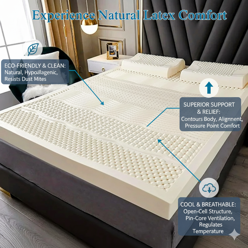 8 INCH  QUEEN LATEX MATTRESS 
