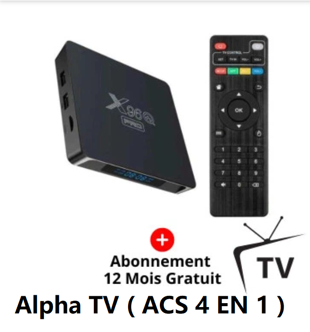 X96Q  Pro Avec Alpha 5 en 1 