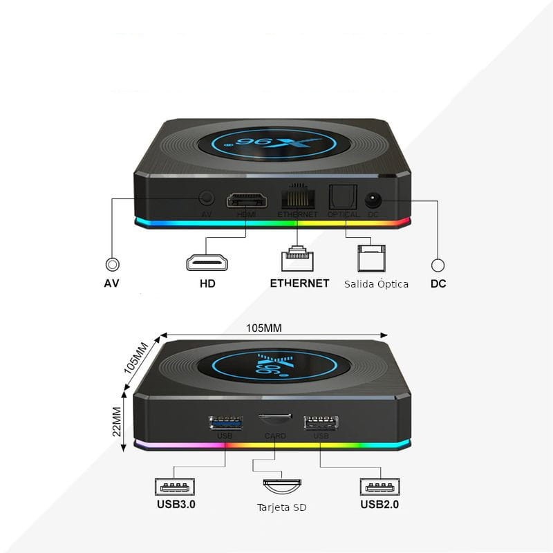 X96 X4 S905X4 4Go/64Go Android 11 - Android TV Box