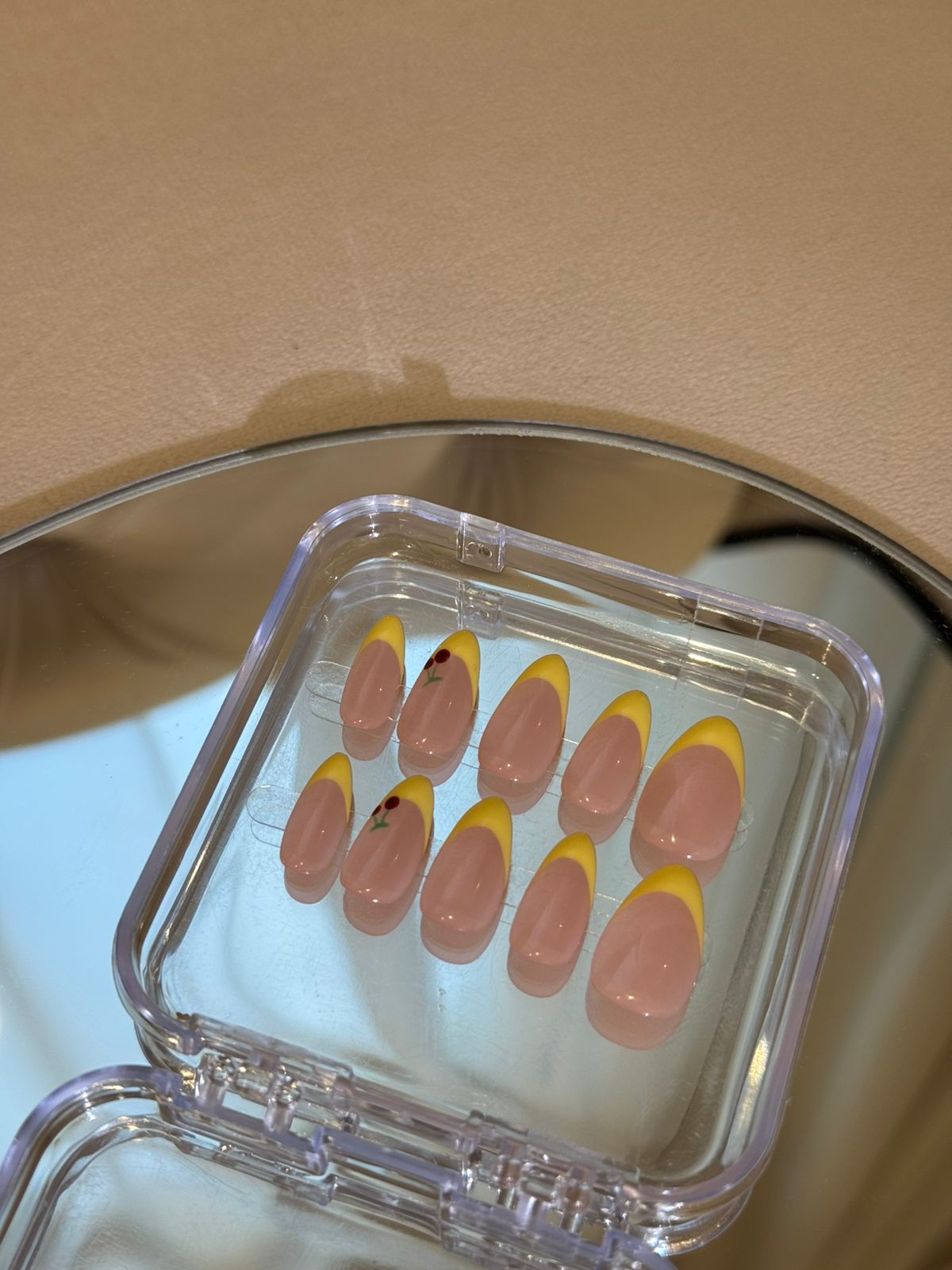Yellow Cherry Press-On Nail