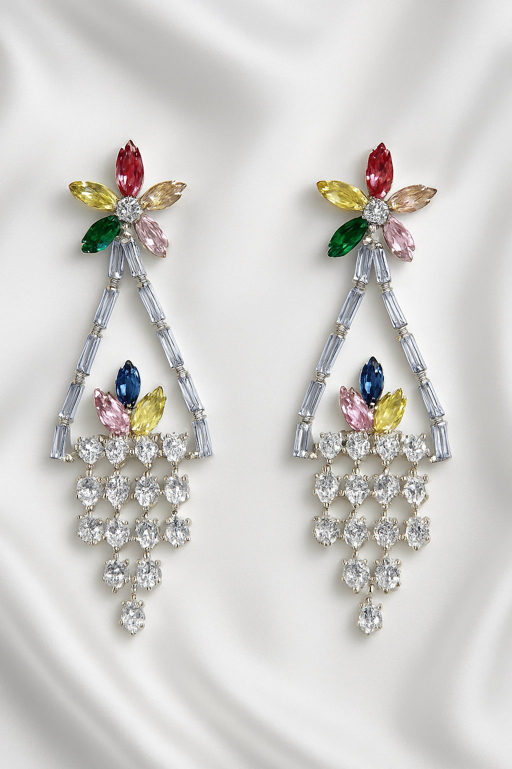 Colorful Crystal Drop Earrings
