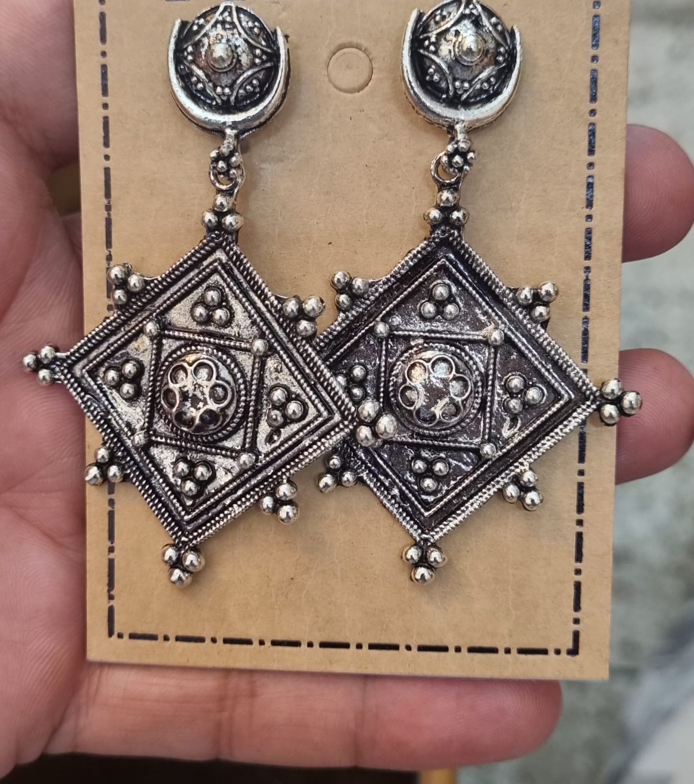 Antique Silver Earrings