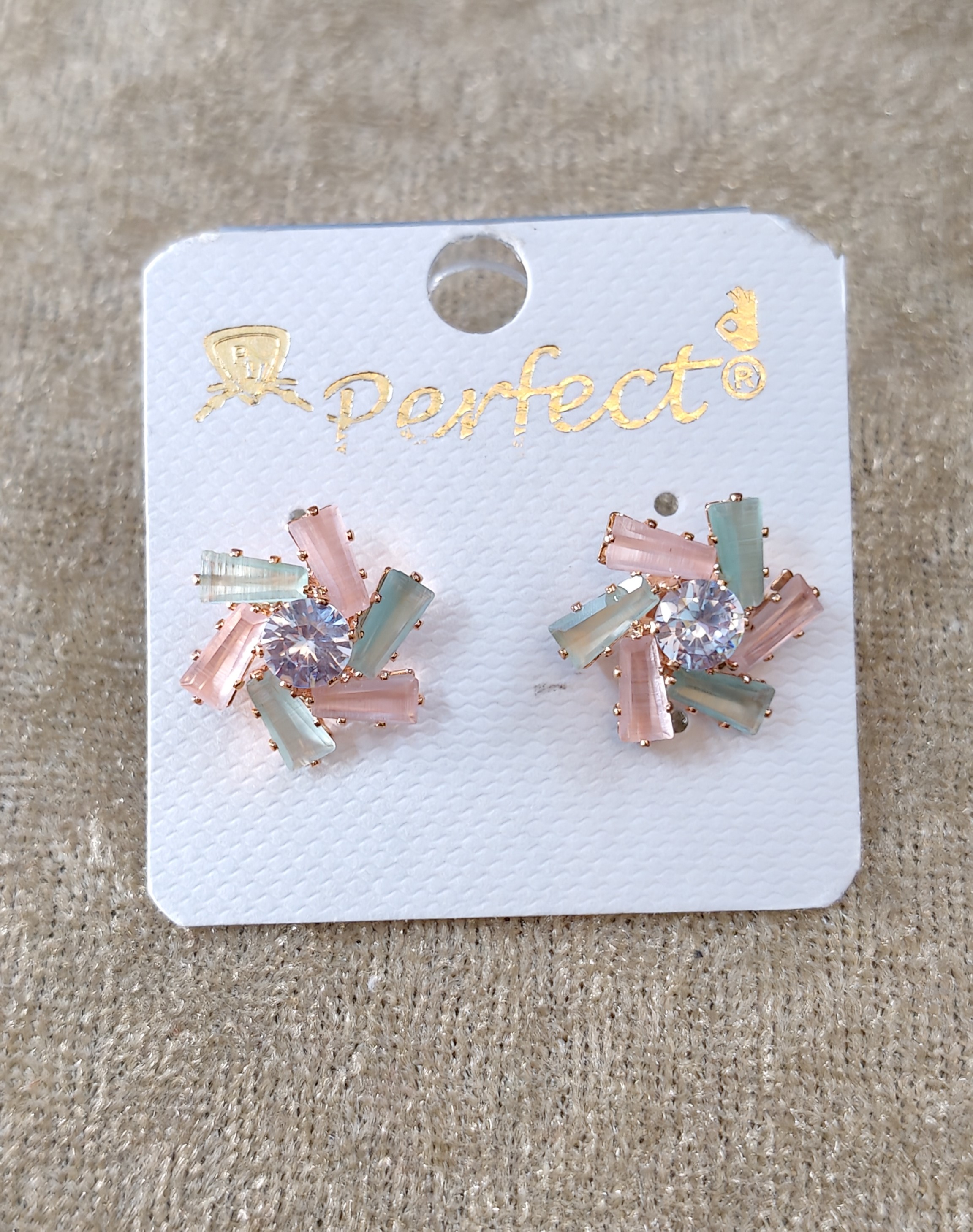 Crystal Accent Stud Earrings