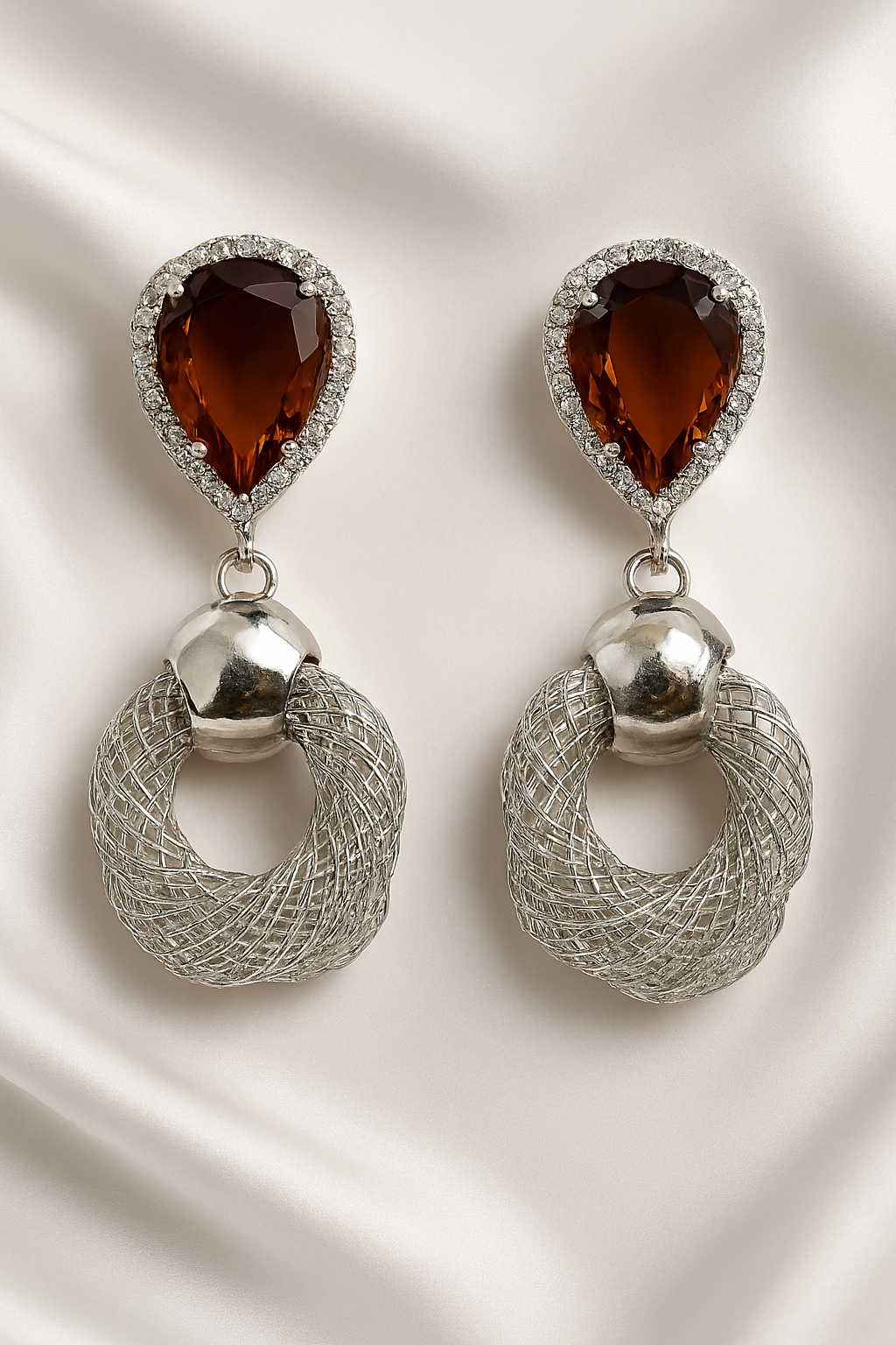 Elegant Silver Drop Earrings