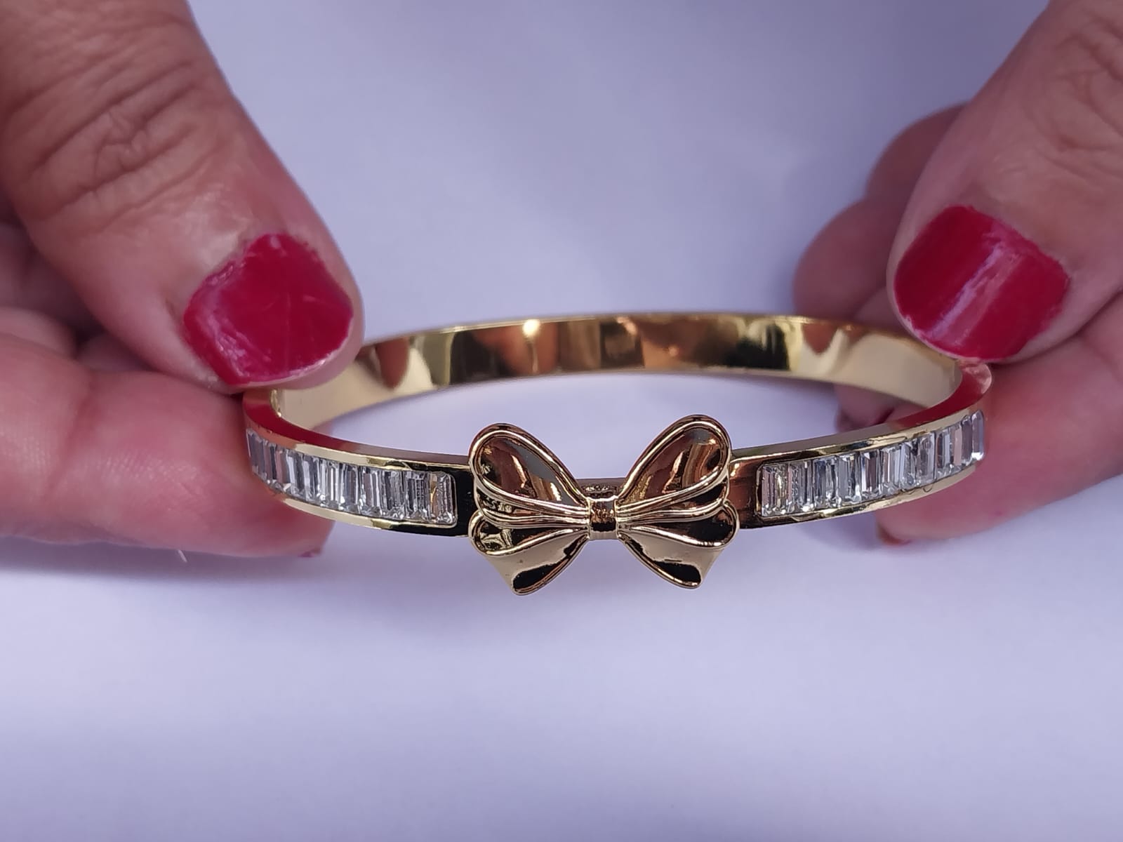 Gold Bow Bracelet-anti tarnish