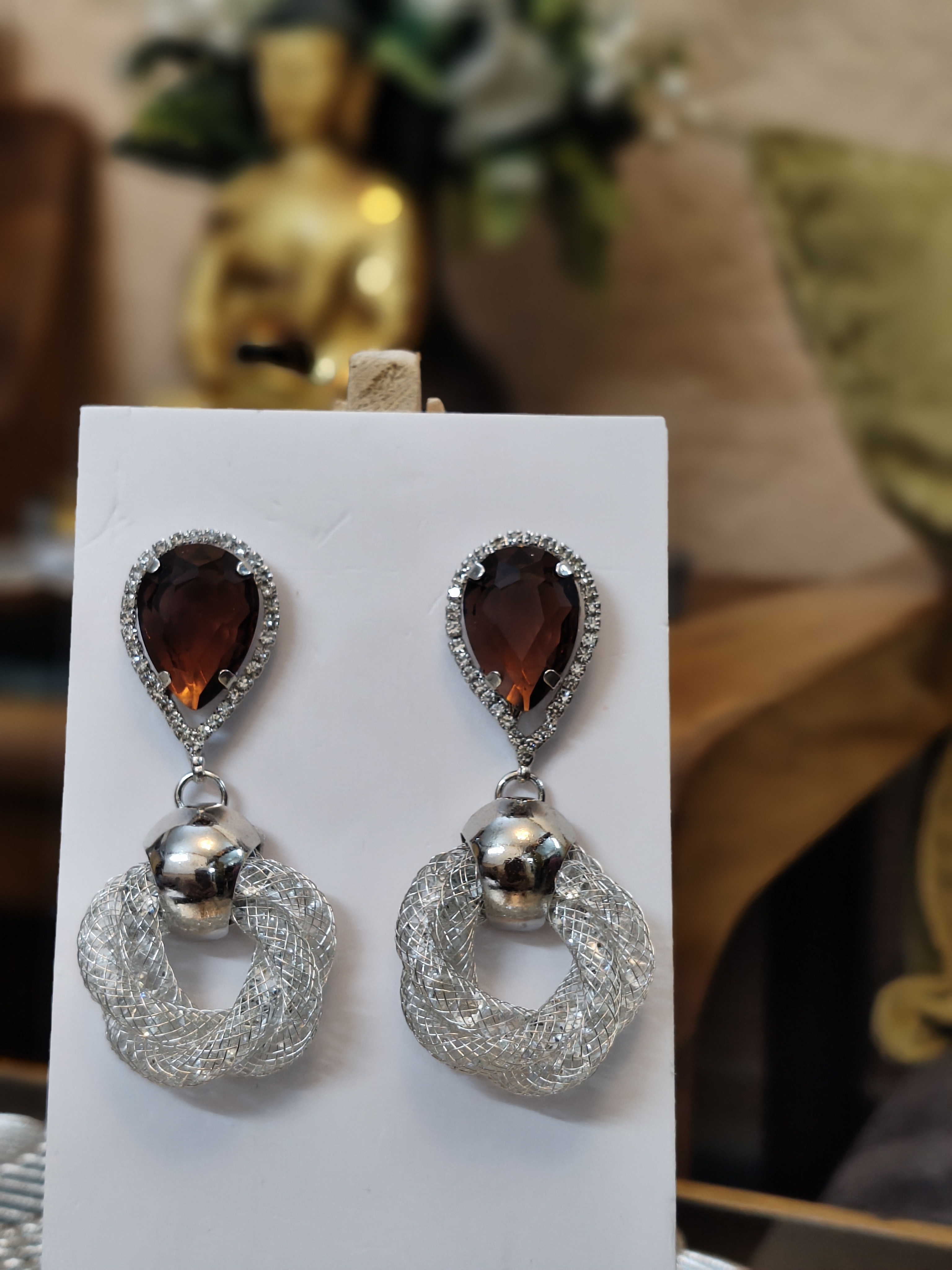 Elegant Silver Drop Earrings