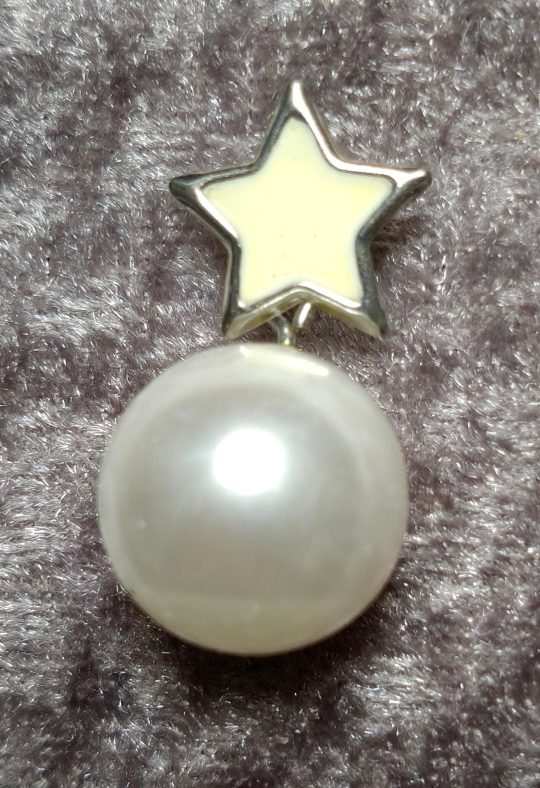 Star and Pearl Stud Earrings