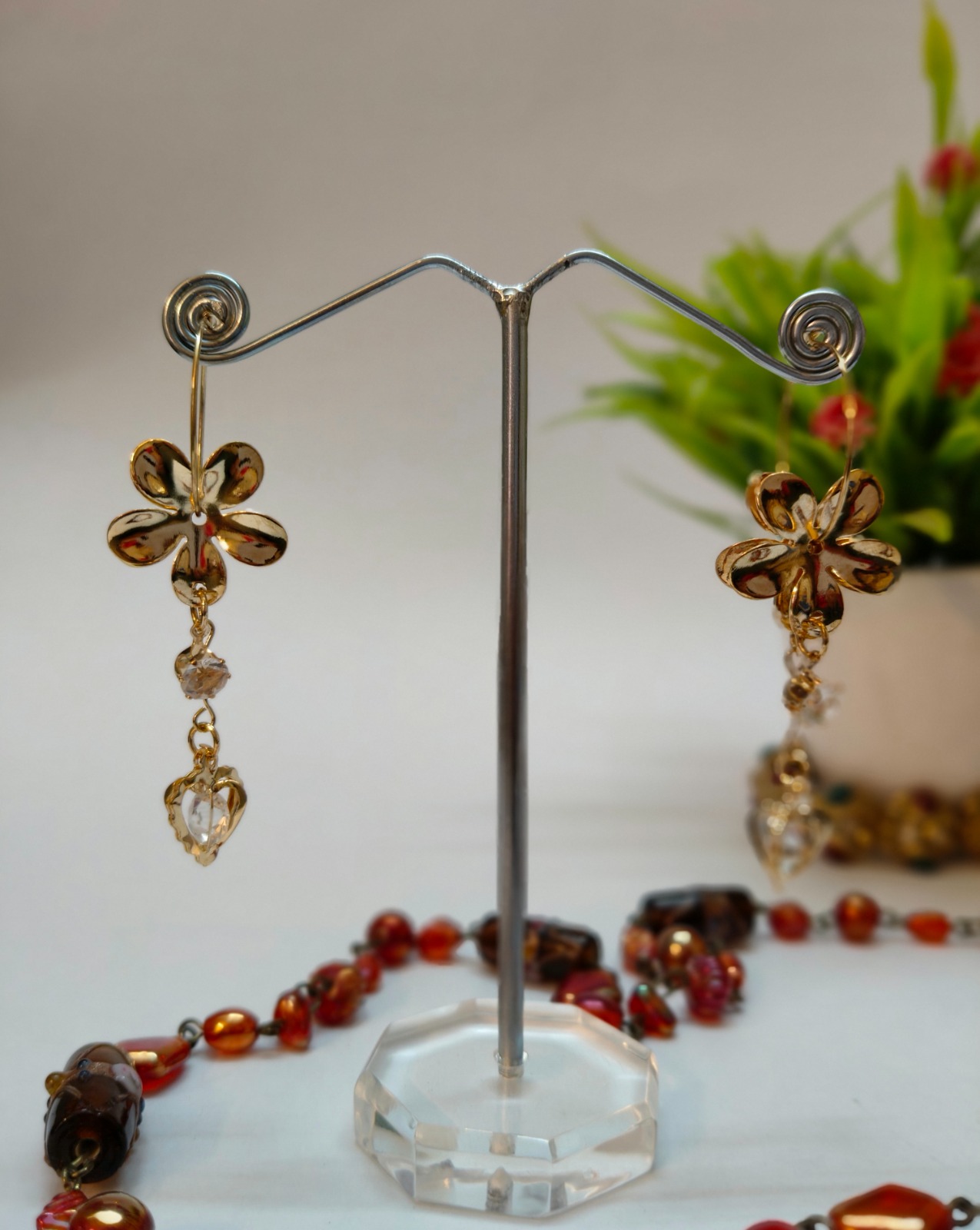 Floral Drop Earrings