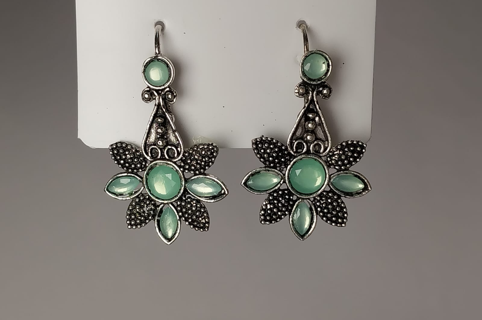 Vintage Floral Dangle Earrings