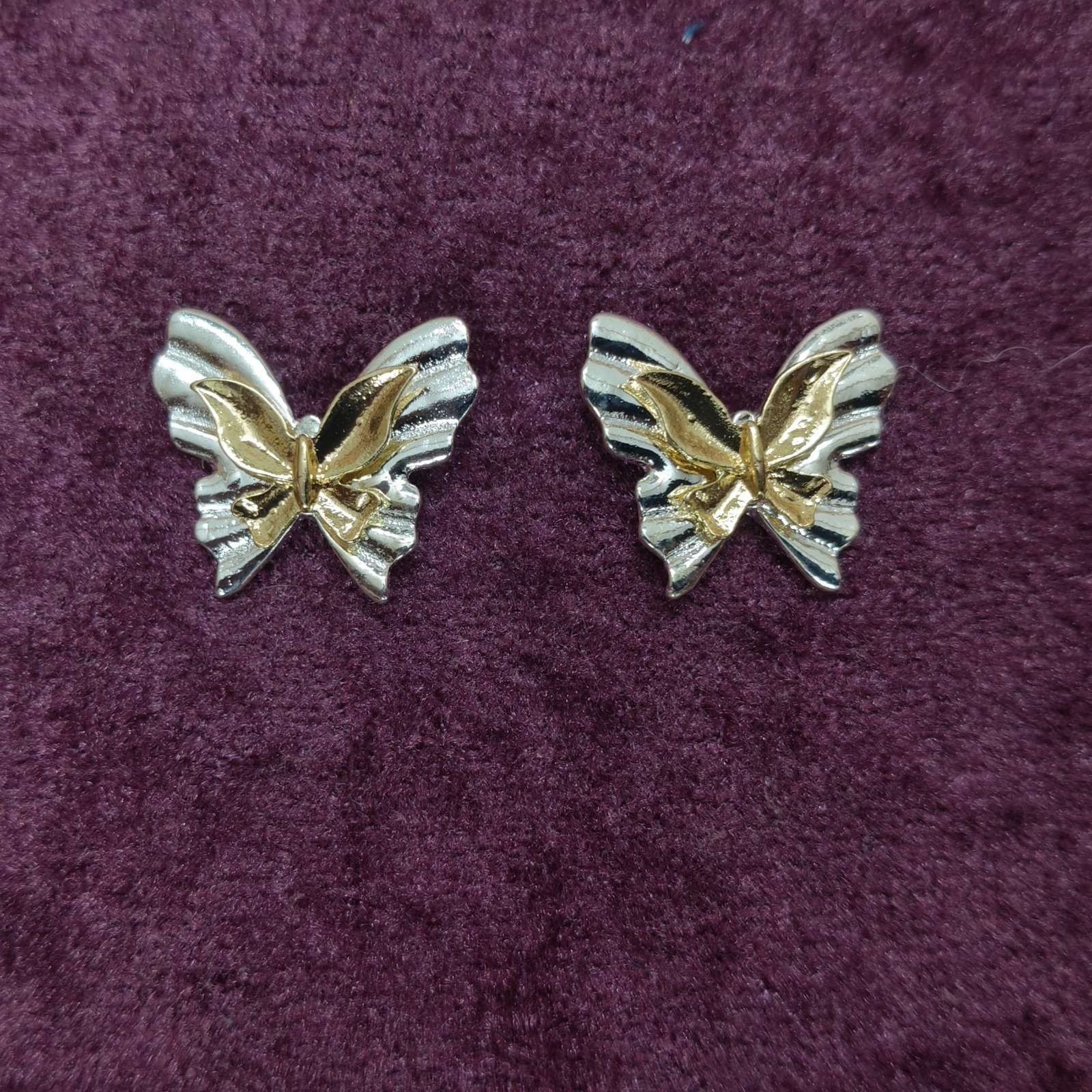 Gold Butterfly Earrings