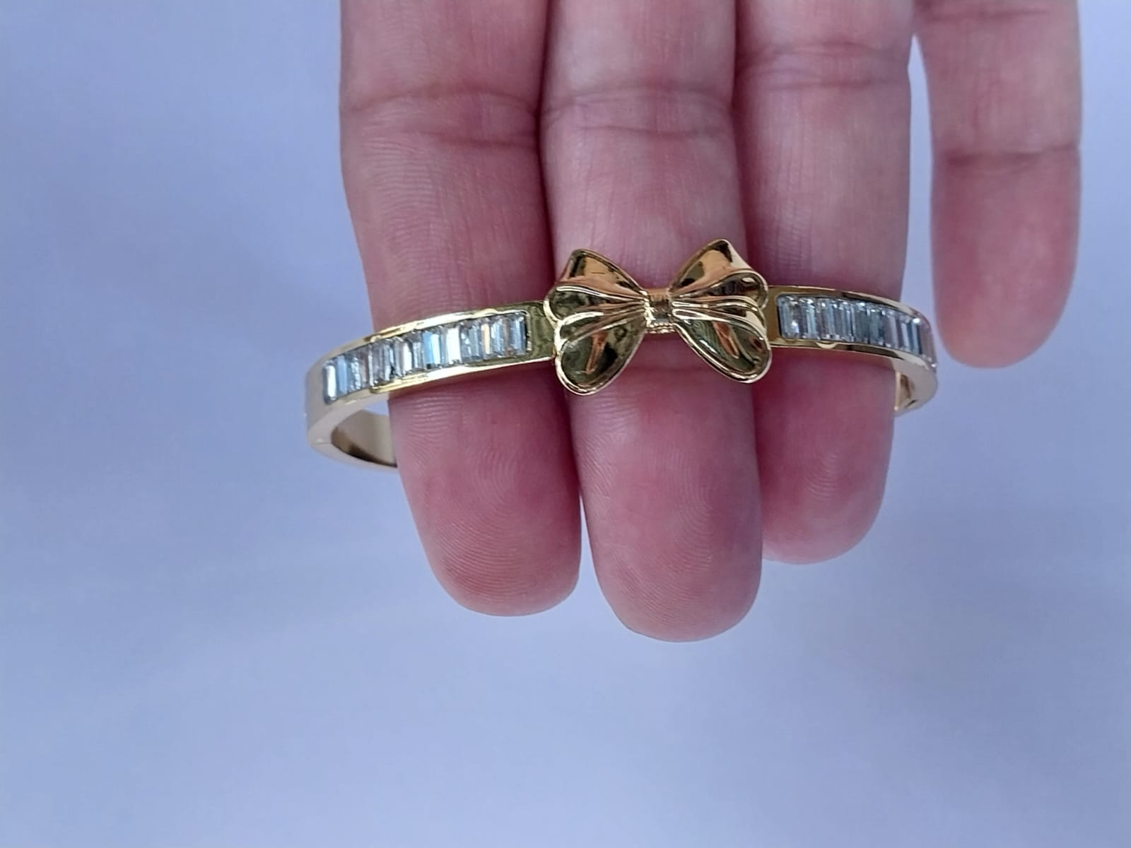 Gold Bow Bracelet-anti tarnish
