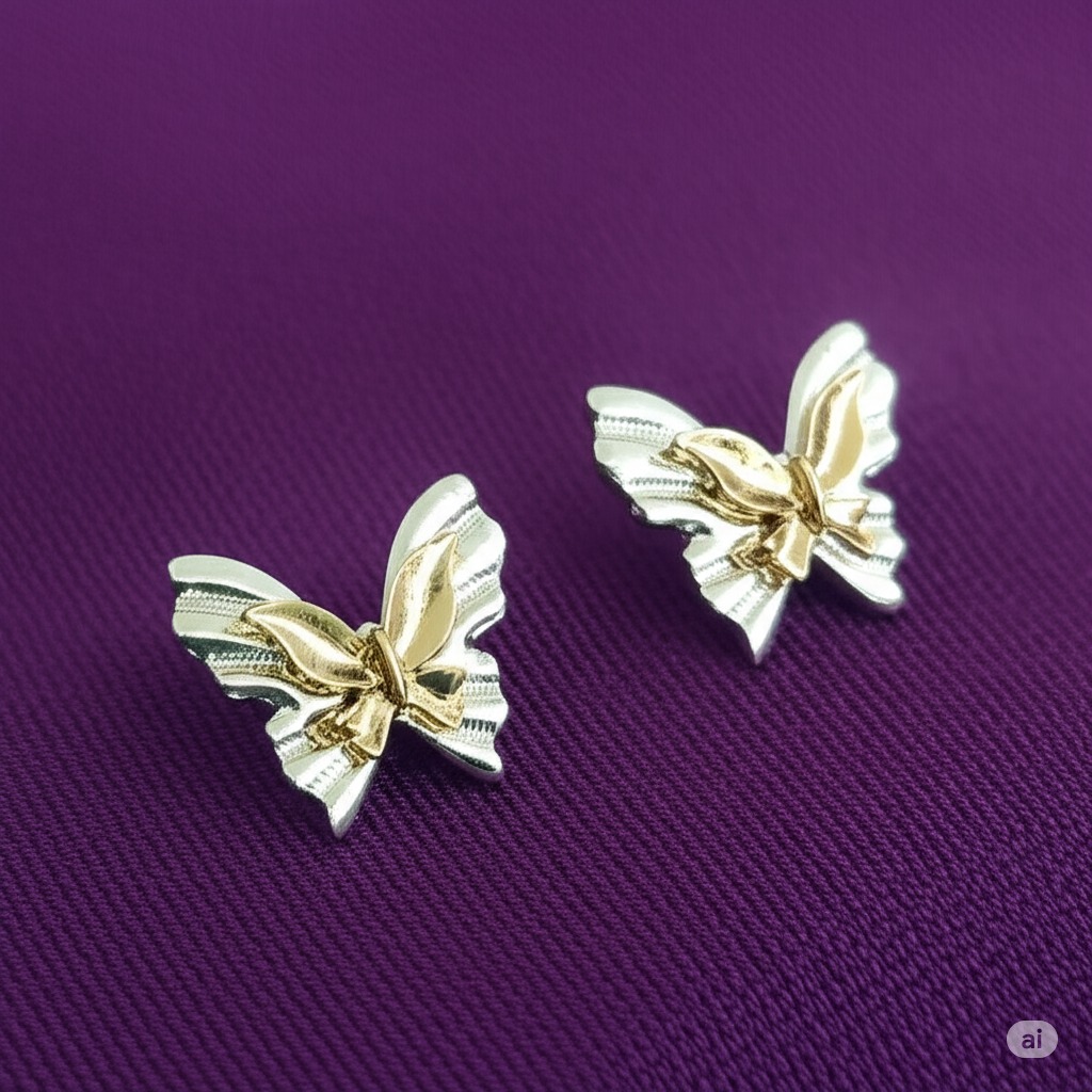 Gold Butterfly Earrings