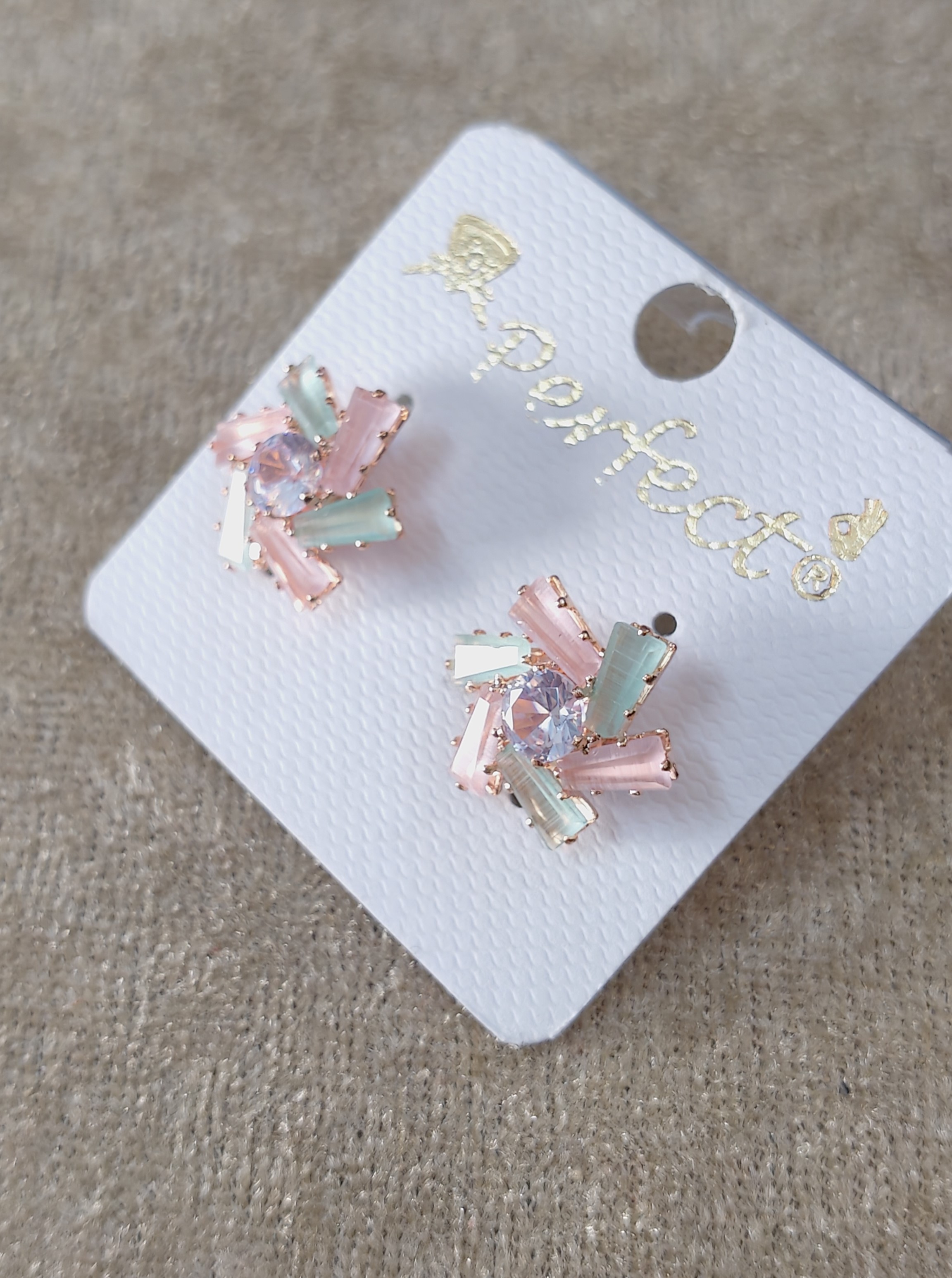 Crystal Accent Stud Earrings