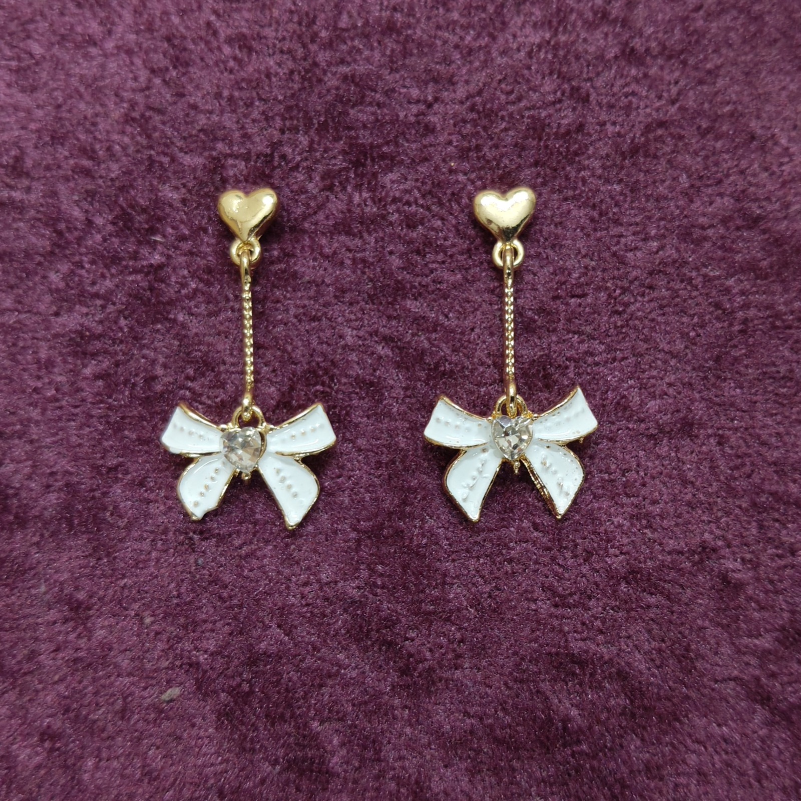 Elegant Bow Drop Earrings