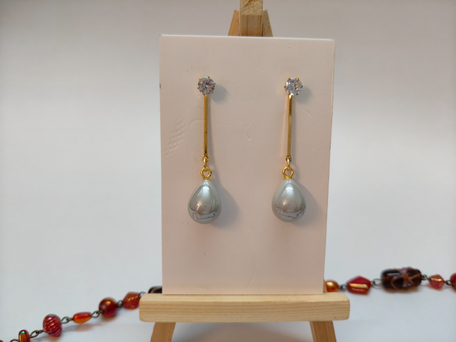 Elegant Pearl Drop Earrings