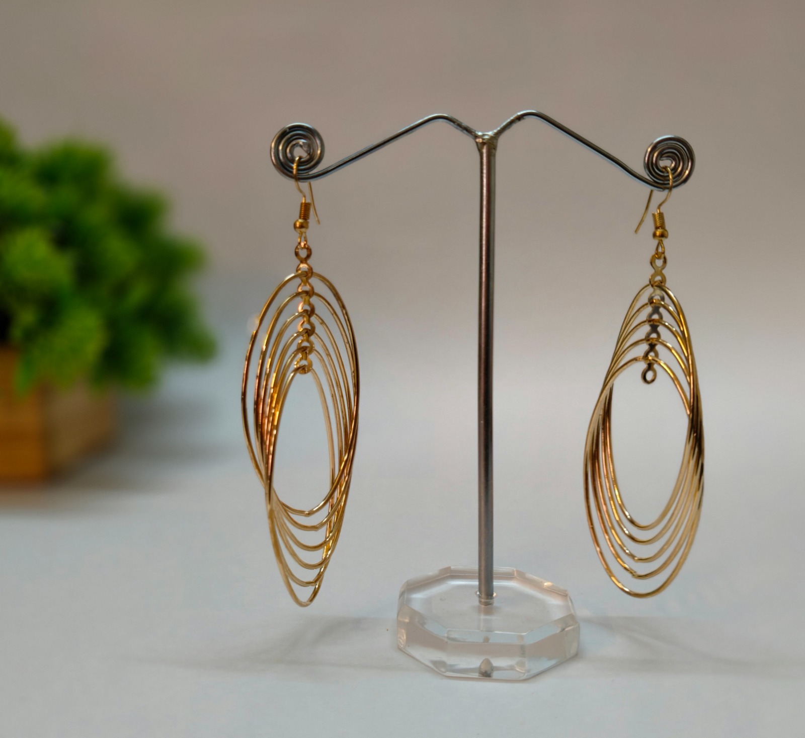 Gold Multilayer Hoop Earrings