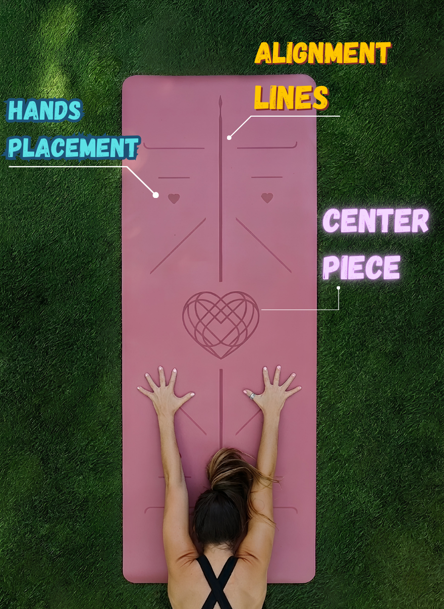 Interwoven Hearts Yoga Mat