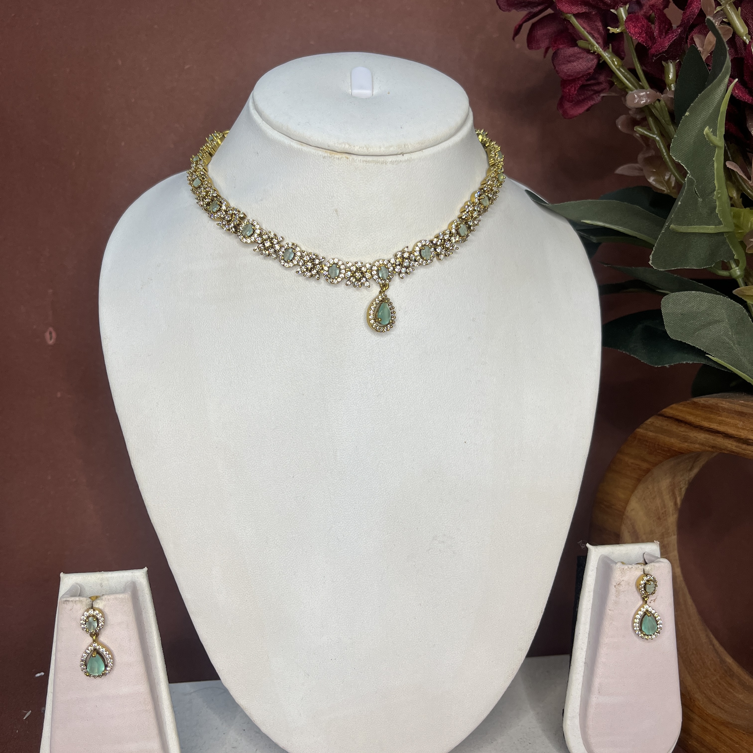 Mint green drop set DLA083