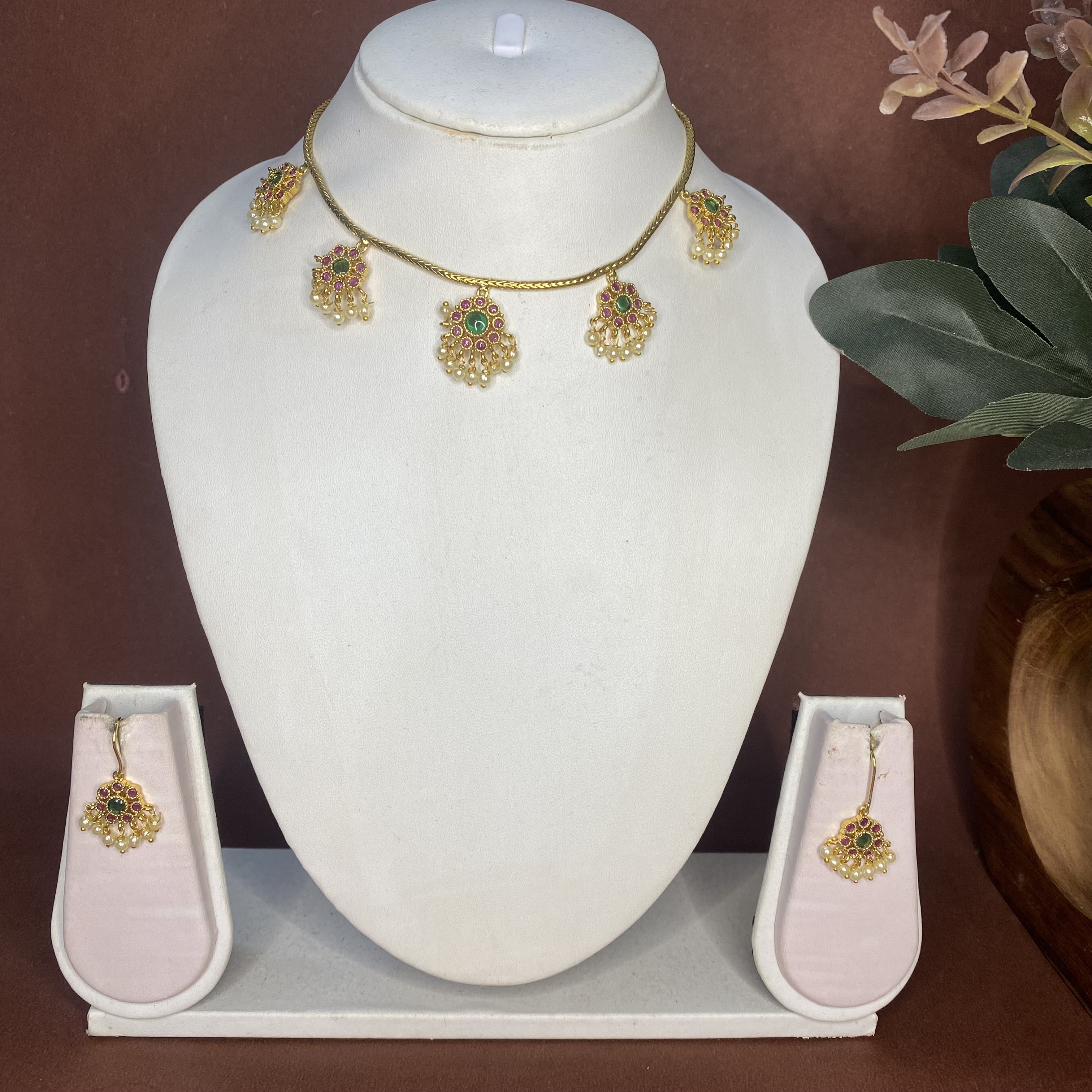 Multi color Pearl hanging set LTS090