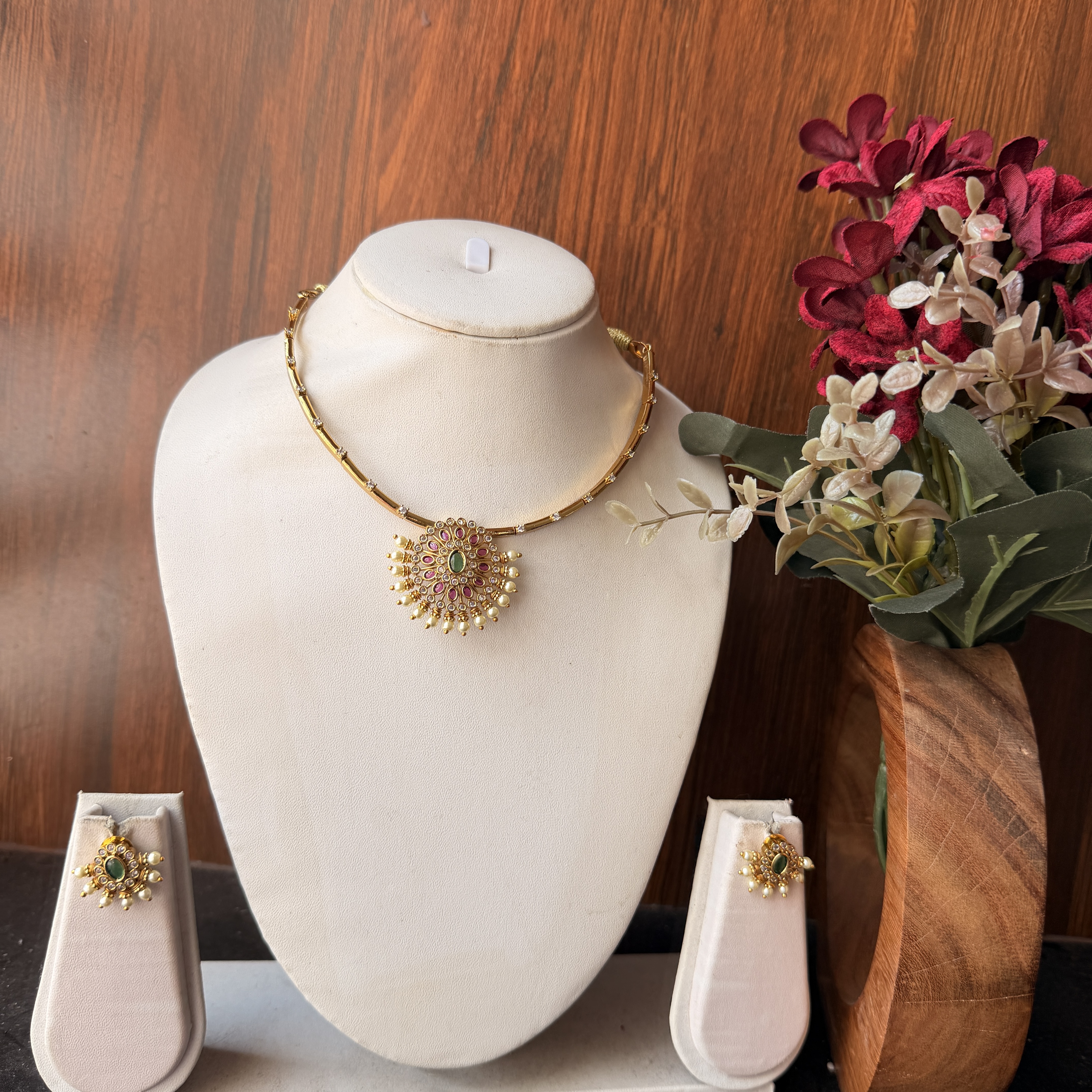 Round sturdy hasli necklace DLA1218