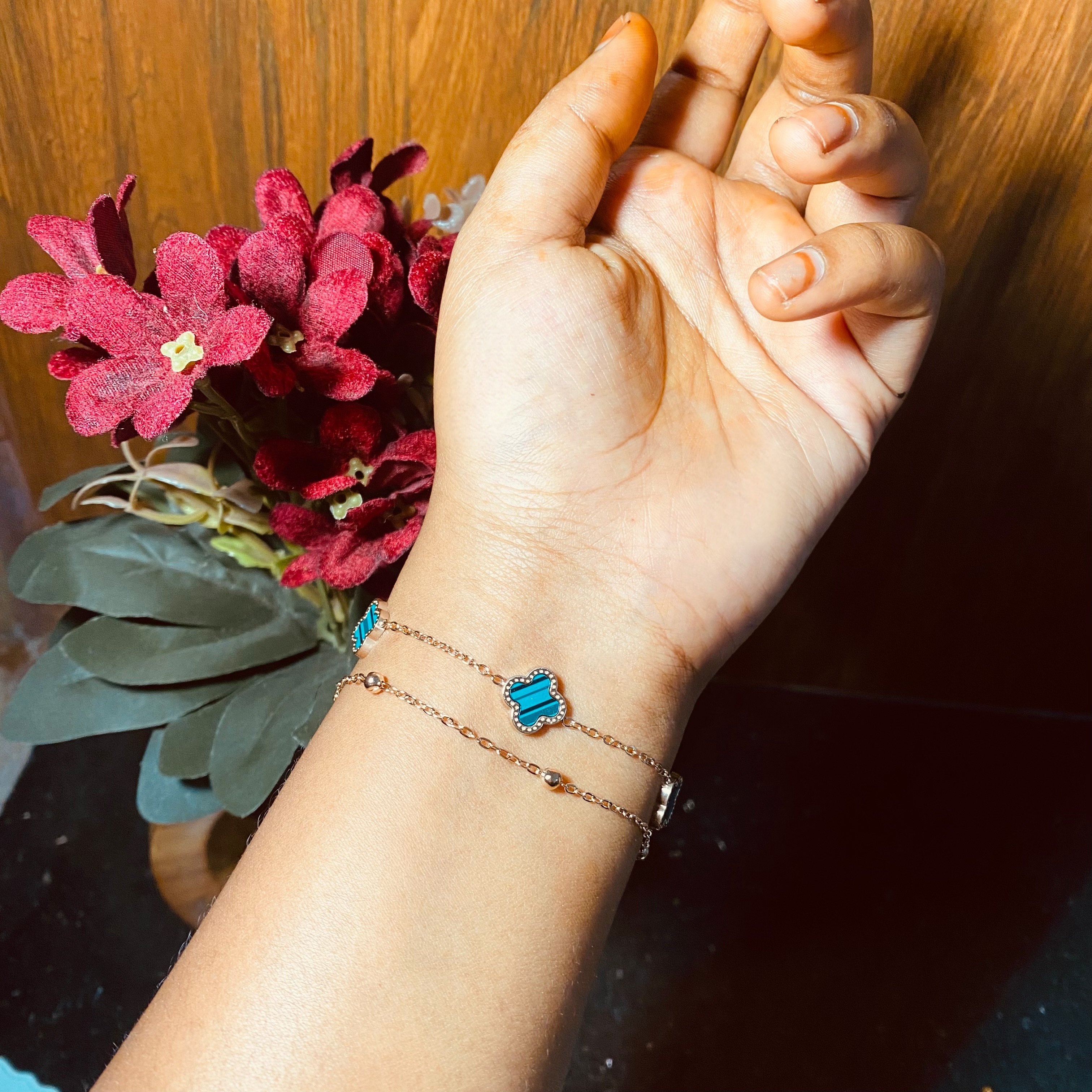 Dark clover bracelet ATB005