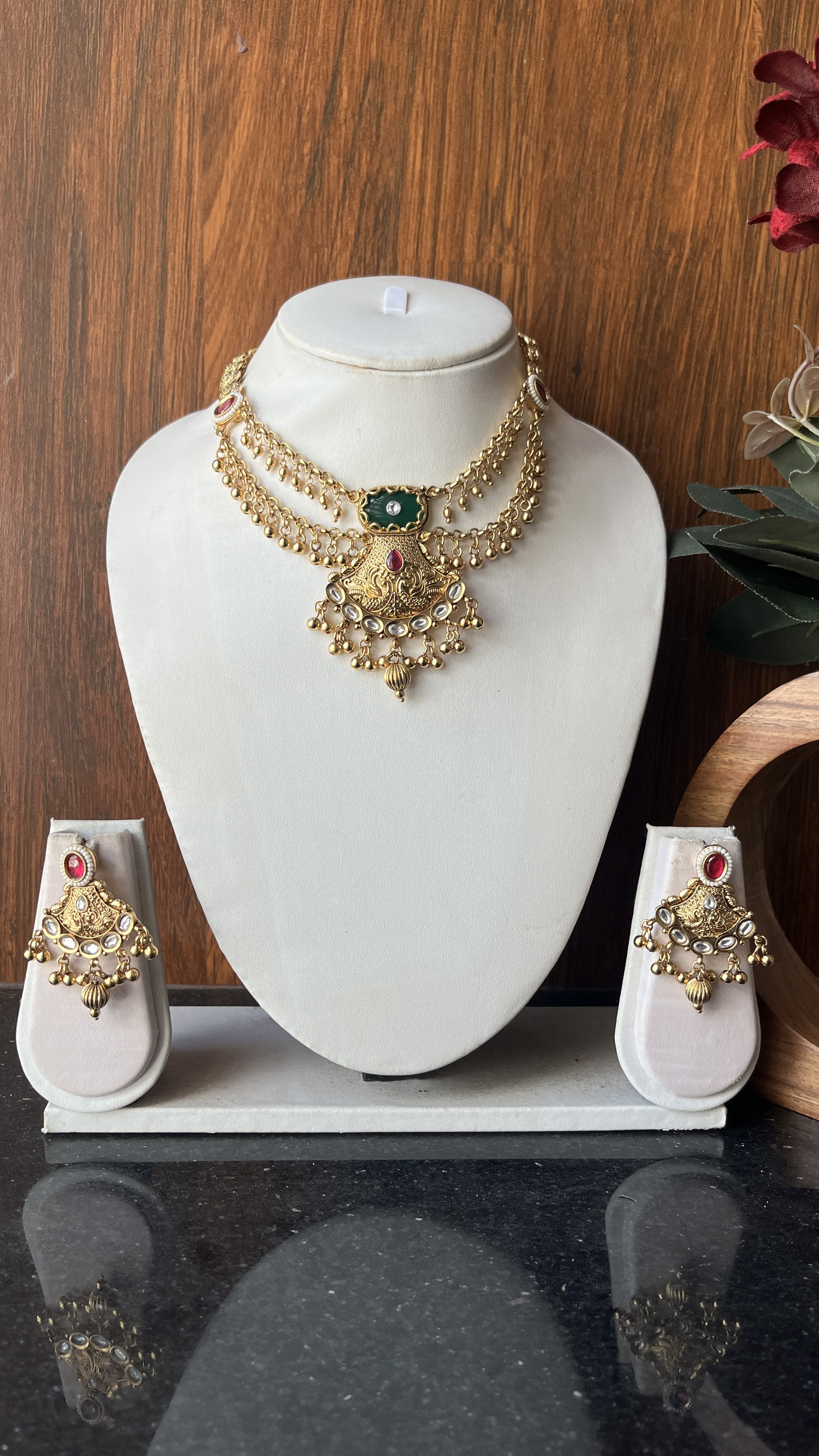 Double layer raj necklace RW006